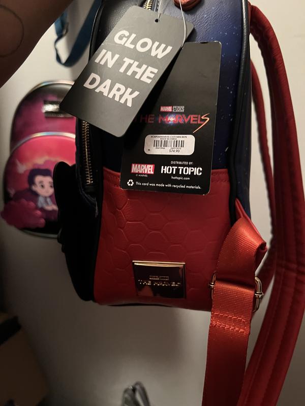 The Marvels Loungefly Backpack Group + Flerkel Bundle Marvel The Marvels Flerken Kittens Glow-in-the-Dark Mini  main image 2