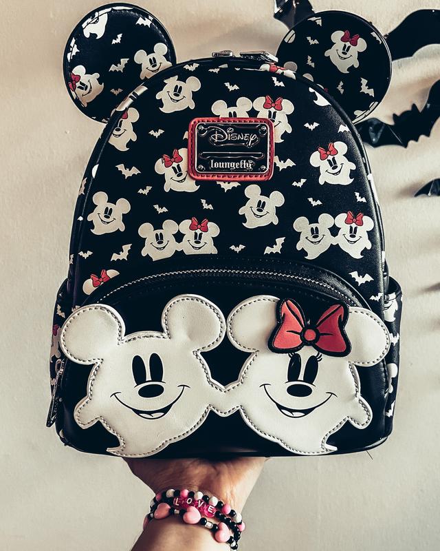 Loungefly × Disney 暗闇で光る！ミッキー ミニバックパック Amazon.co.jp: Loungefly ディズニー 暗闇で光るミッキーマウス