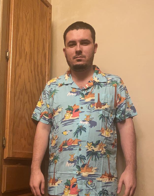 Victini Pokemon Hawaiian Shirts Pokemon Button Up Shirt Mens