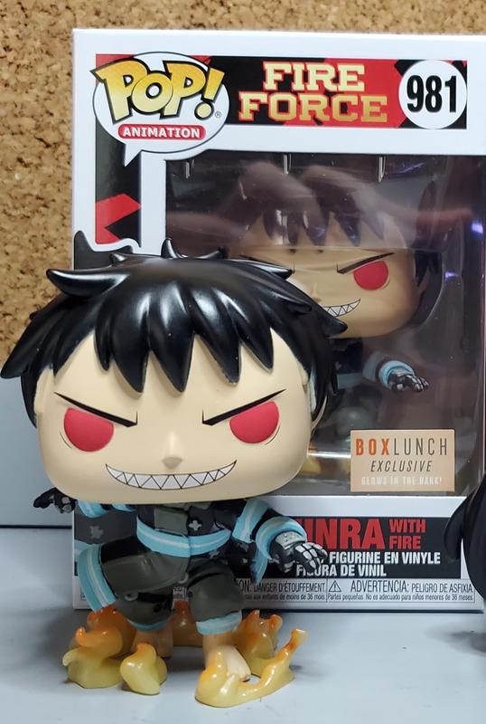 Funko Pop! Animation Fire Force 981 Shinra w/ factory Fire GiTD BoxLunch Exclusive Glow