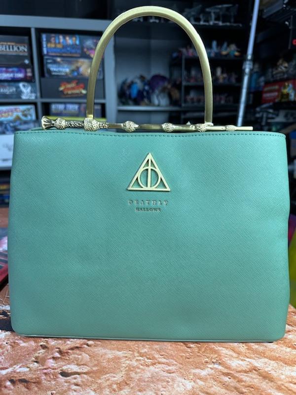 Loungefly Harry Potter Elder Wand Deathly Hallows Hand Bag outlets Purse Sage Green