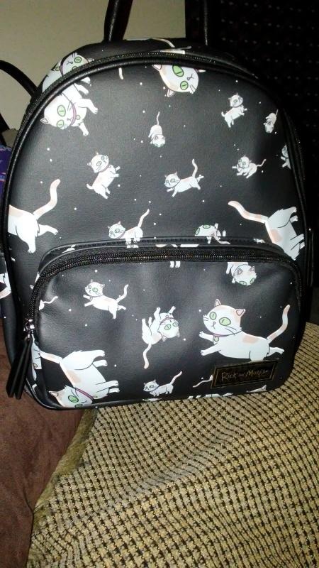 Rick And Morty Schrodinger’s Cat Backpack BOX LUNCH EXCLUSIVE Rare Rick And Morty Portal Pocket Backpack | BoxLunch main image 3