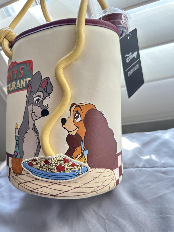 Disney Lady and the Tramp Pasta Dinner Bucket Crossbody Bag