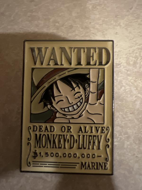 One Piece Monkey D. Luffy Wanted Poster Enamel Pin - BoxLunch Exclusive