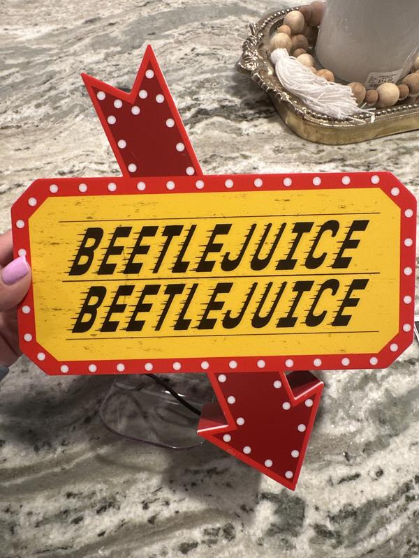 LED discount Beetlejuice sign