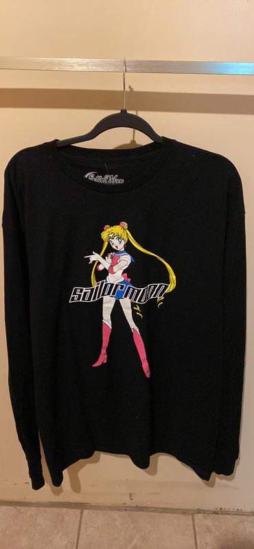 トップス AoERHSKTLuN long T-shirt Sailor Moon Sailor Guardian Symbols Long Sleeve T-Shirt