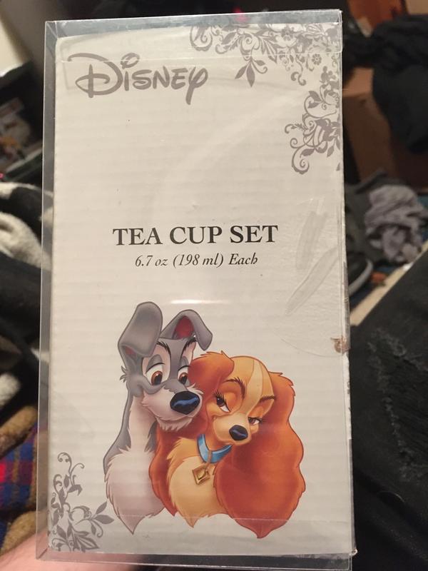 Disney Lady and The Tramp Bone China Teacup and Saucer | Set of 2