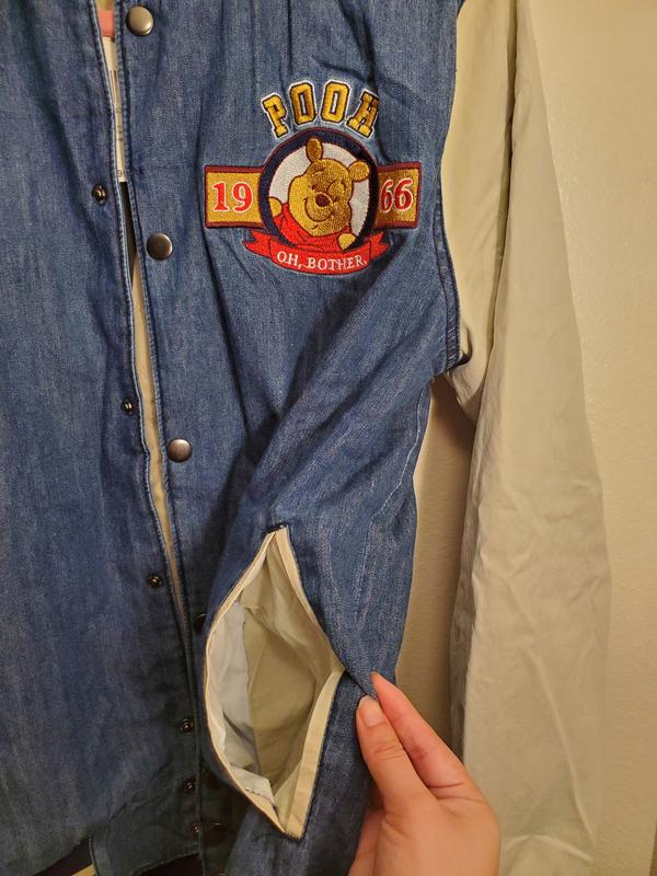 Winnie the pooh on sale varsity jean jacket