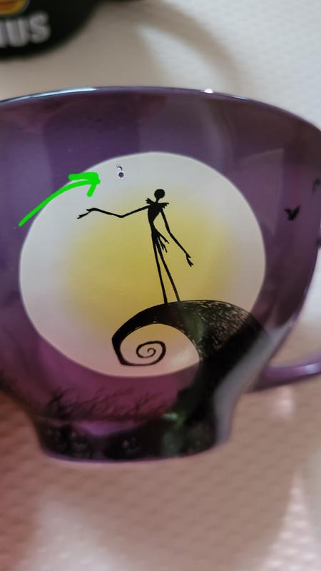 Disney The Nightmare Before Christmas Spiral Hill Ceramic Teacup and Saucer  Set 