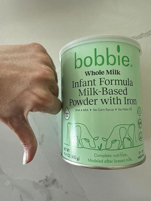 Bottle Warmer Bobbie Grass-Fed Whole Milk Infant Formula Organic
