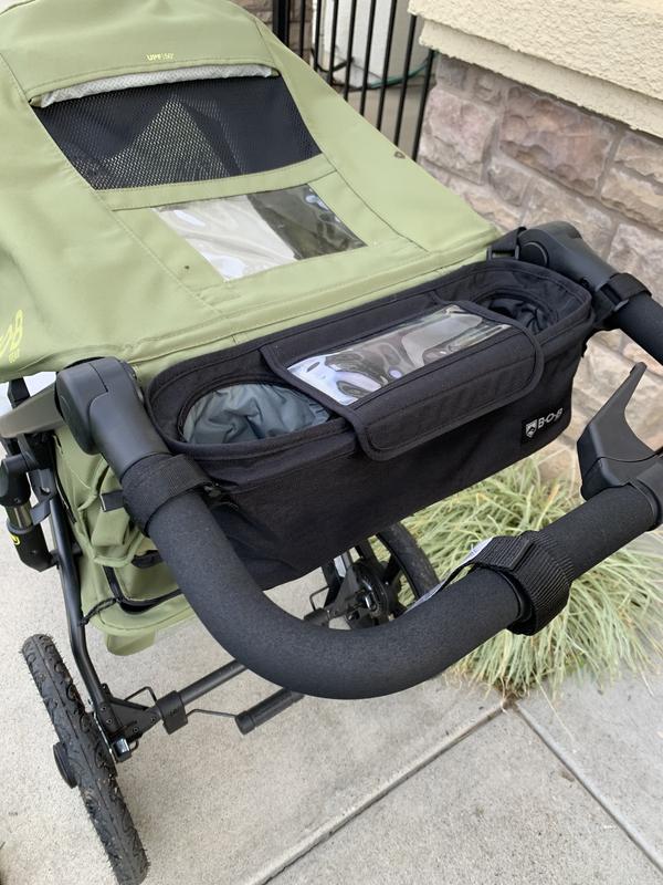 Two cup holders, one large and one small, to fit a variety of drink bottles!