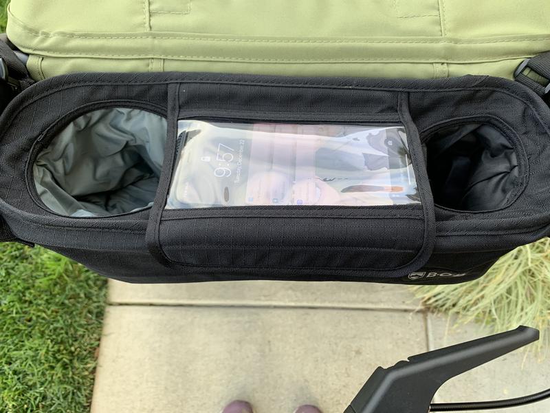 I love the ability to check my notifications and/or change what I'm listening to while the phone is securely in place!