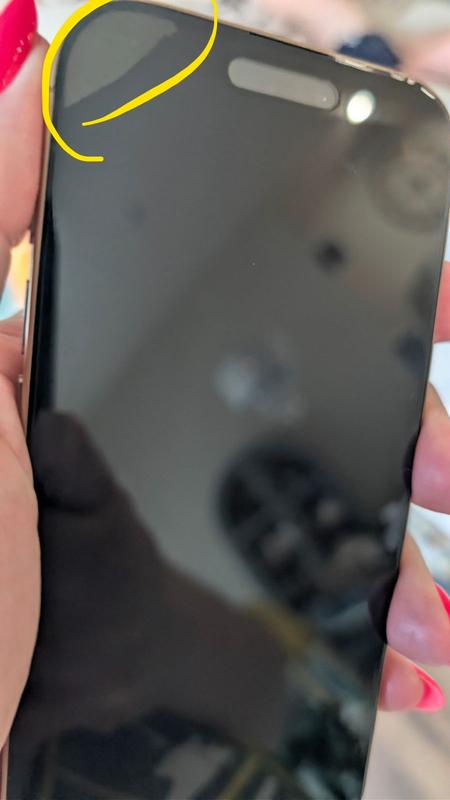 Customer photo for "Within one week of installing exactly as instructed, the corners have air bubbles/lifting."