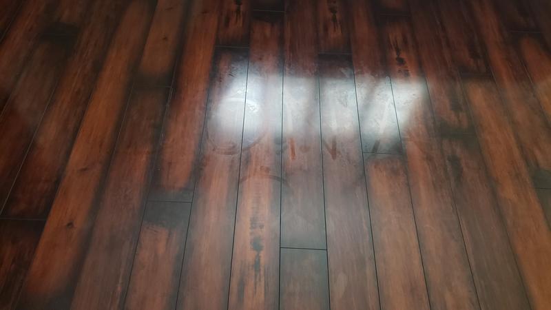 See where I wrote Bona on the floor