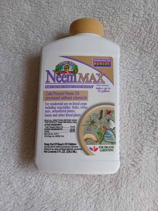 Bonide Captain Jack's Neem Max - Aerosol de aceite de neem prensado en frío  de 64 onzas para plantas de interior o exterior y jardinería orgánica