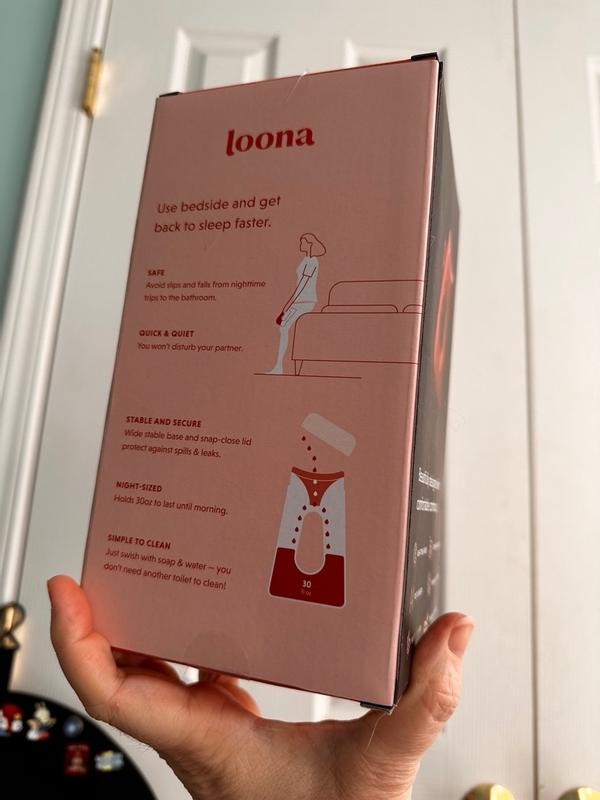 Loona Female Urinal for Bedside, Travel, Camping, Portable with Lid -  Simply Medical
