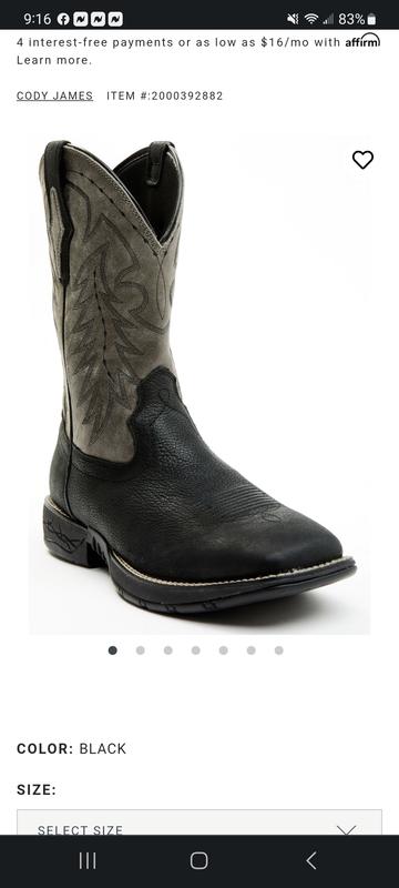 Cody James Men s Summit Lite Xero Gravity Performance Western Boots Broad Square Toe Sheplers