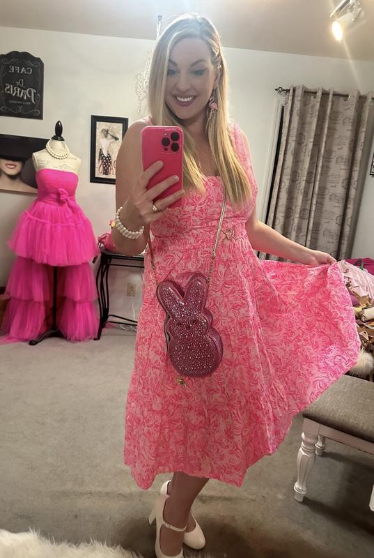★Betsey Johnson★K‐POPアイドル愛用★EZRA★パンプス Betsey Johnson x Peeps Rhinestone Bunny Crossbody, Rainbow