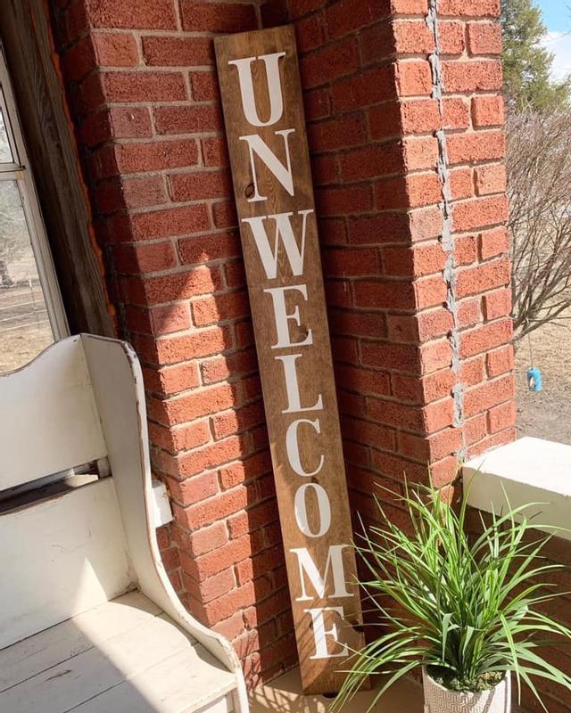 Drilled a hole in this brick so I could hang my sign up