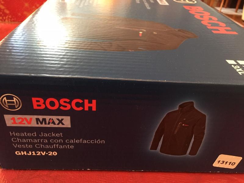 Bosch heated jacket on sale with battery and charger