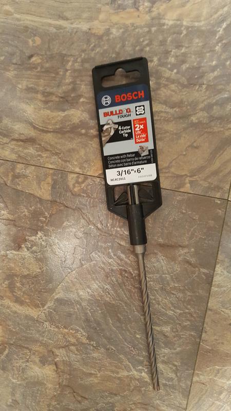Bosch Bulldog Tough 4-Cutter 3/16-in x 6-in Alloy Steel