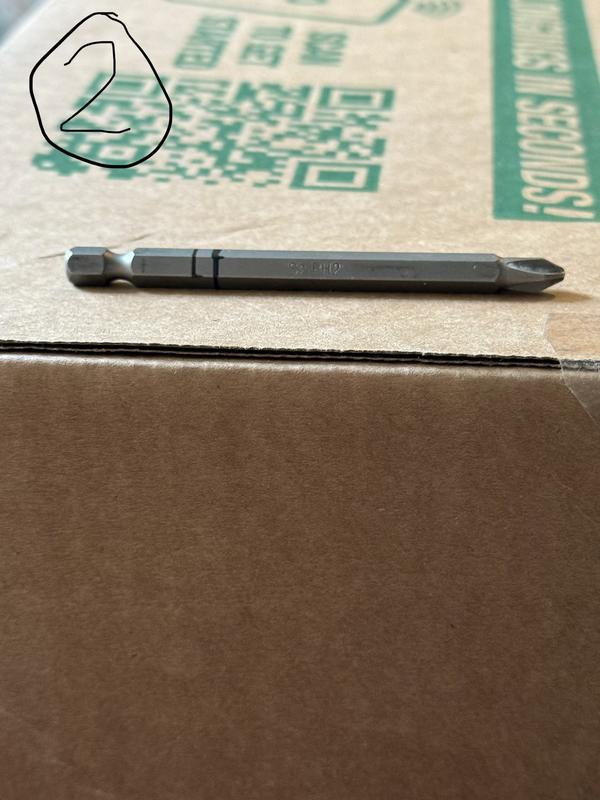 Image 1 shows two bits that won't lock.  The adaptor on the far right of image 1 shows a work-around.  It will lock, and the other bits will lock into it.  Image 2 shows how deep a bit needs to be to seat in the Bosch Freak vs. another driver I own.