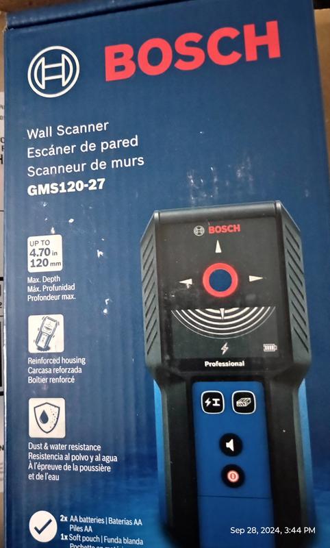 Bosch Digital Wall Scanner with Modes for Wood, Metal, and AC