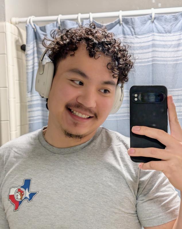 Wearing QuietComfort Ultra white smokes