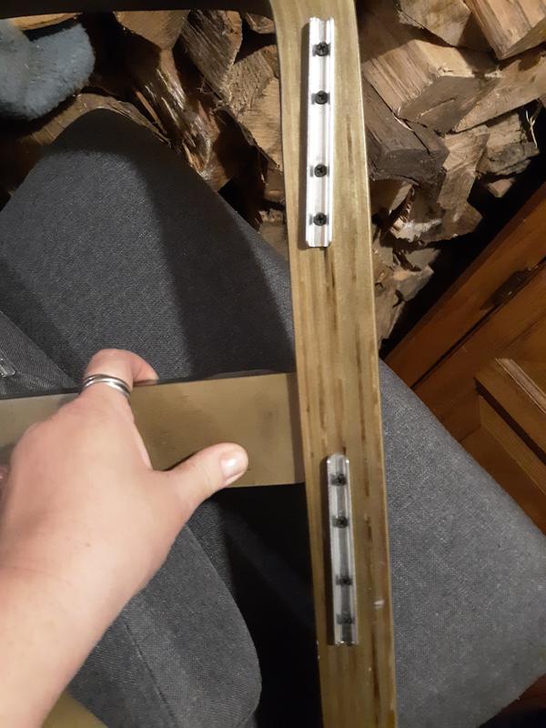 Here are the slots that are on the chair for you to slide in the seat that has slots too