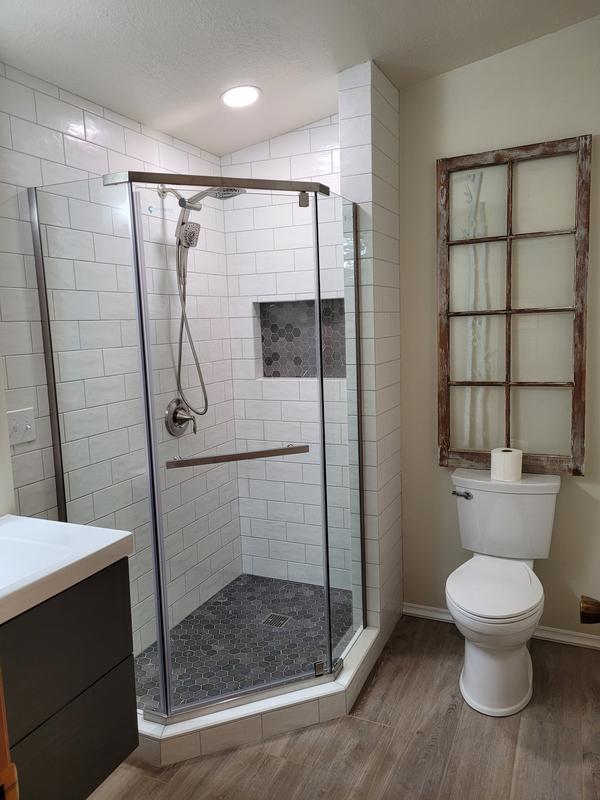 VTI 36 W X 36 D X 72 H Framed Square Shower Enclosure With Base