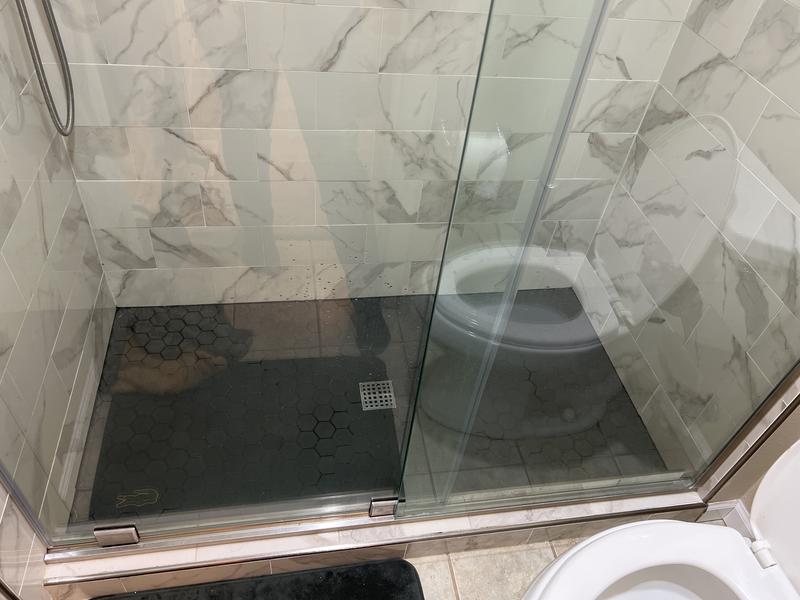 DreamLine Unidoor-LS Matte Black 30-in W x 72-in H Frameless Hinged ...