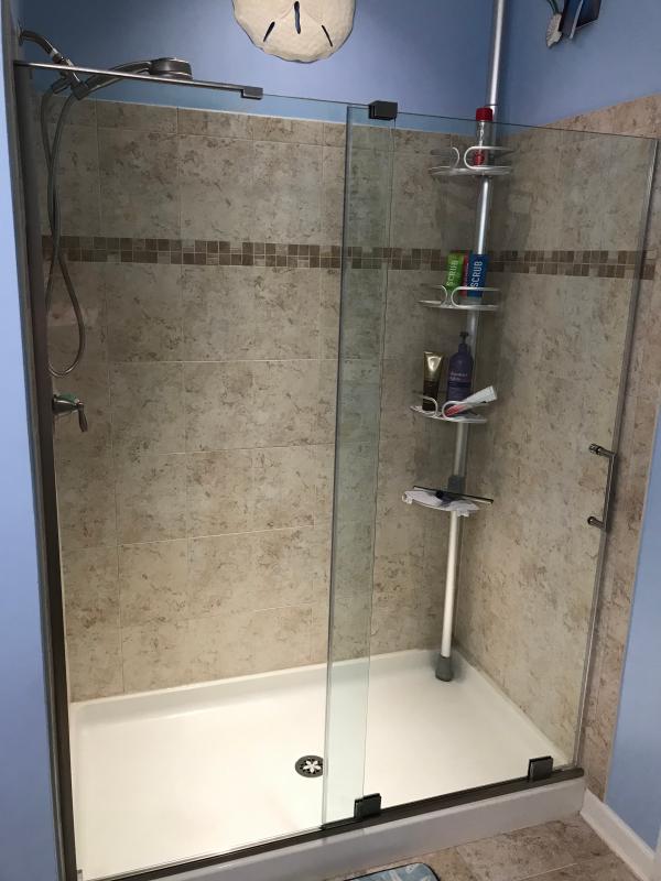 Ren Selections 60 in W x 78-3/4 in H Sliding Shower Door with Premium Satin Nickel Finish, Size: 60 inch 73SGP