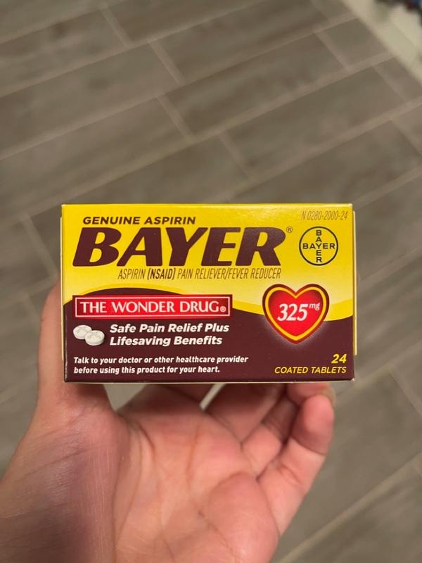 Bayer ASPIRIN ブリキ缶 Bayer Aspirin, Genuine, 325 mg, Coated