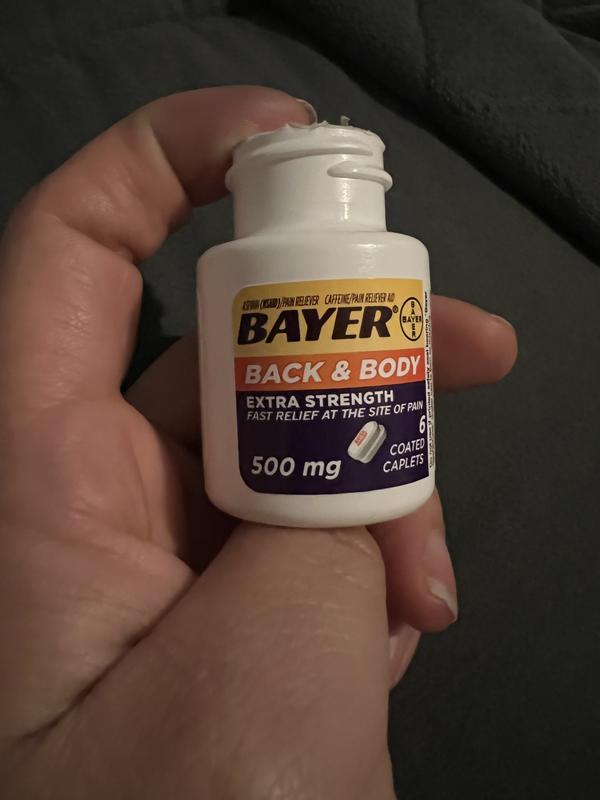 Bayer Back and Body Aspirin 500mg Extra Strength Pain Reliever 50 Capl —  Mountainside Medical Equipment