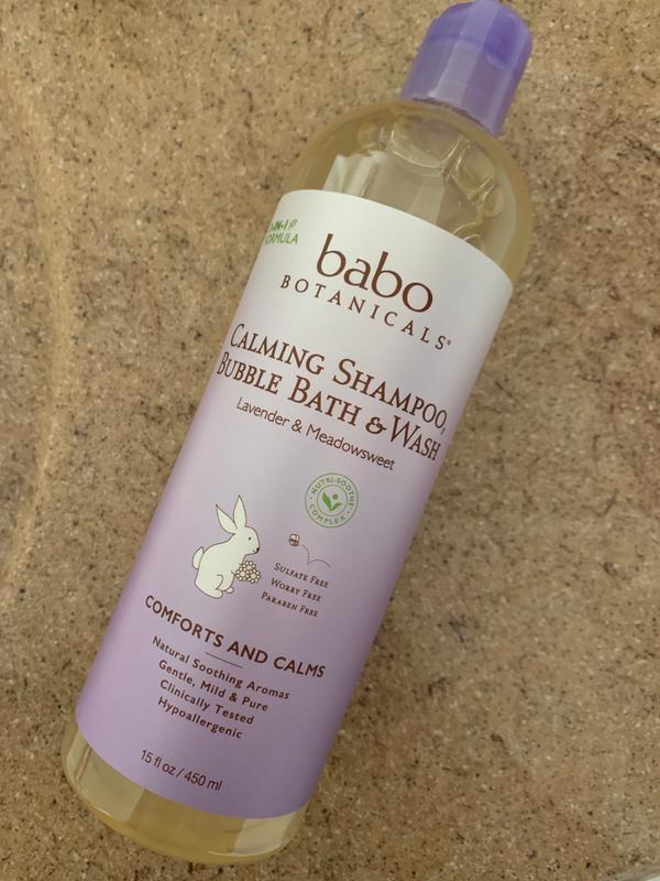 babo botanicals calming shampoo bubble bath