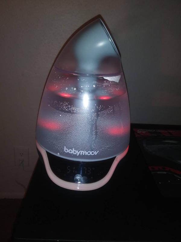 Babymoov Digital Humidifier With Programmable Humidity Control and Timer,  Night Light, and Essential Oil Diffuser