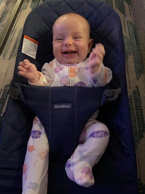 Baby girl loves her bouncer!