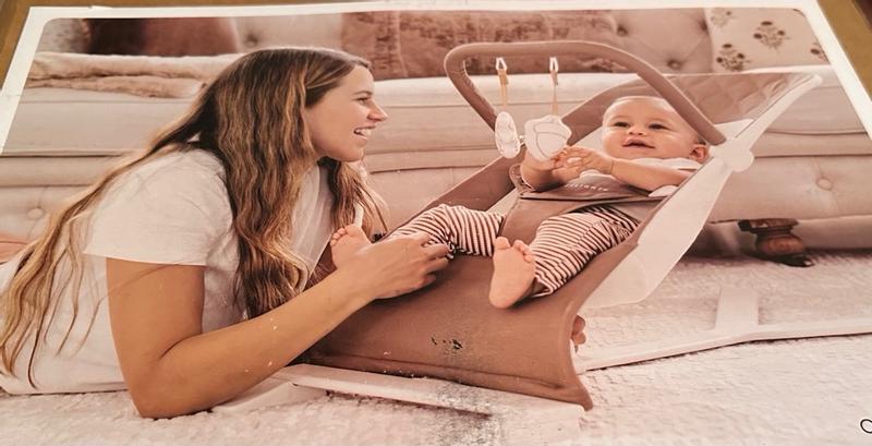 Alpine Deluxe Portable Bouncer - Charcoal Tweed