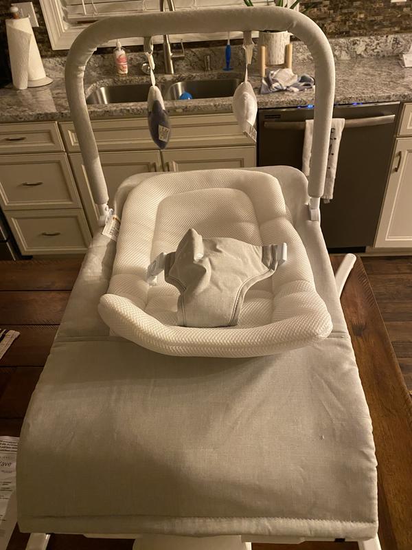 Alpine Wave Deluxe Bouncer-Driftwood Grey | Baby Delight