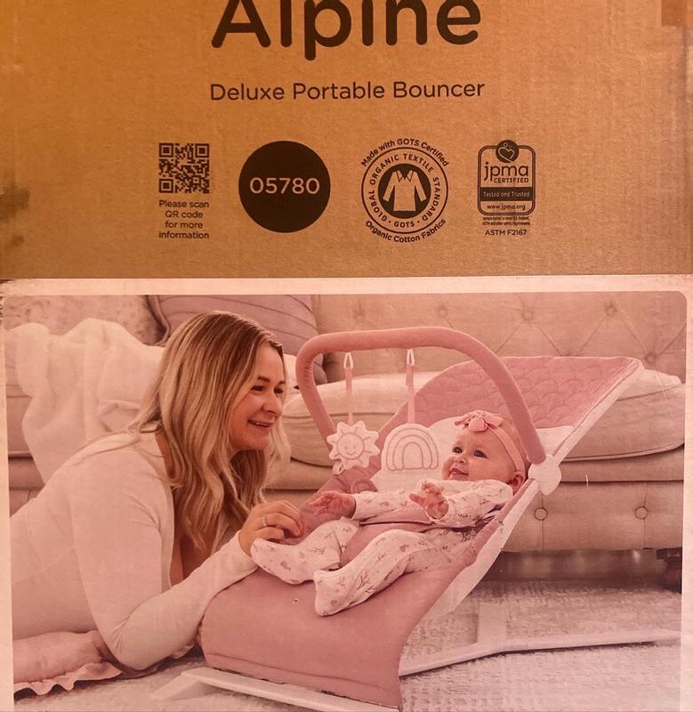 Alpine Organic Deluxe Portable Bouncer - Organic Oat