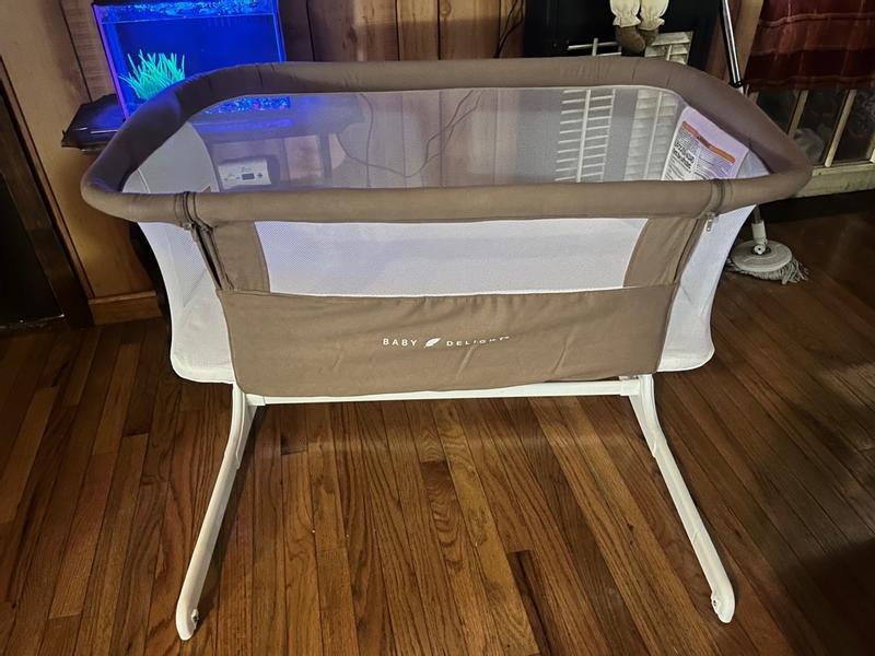Beside Me Dreamer Bassinet Bedside Sleeper Driftwood Grey Baby Delight