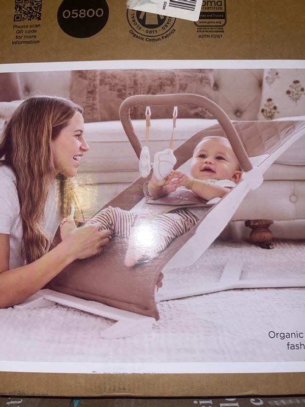 Alpine Organic Deluxe Portable Bouncer Organic Oat