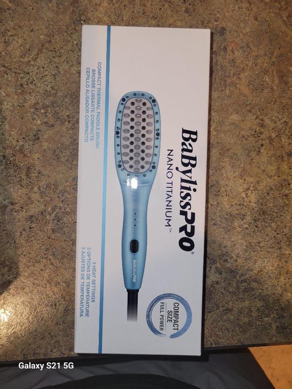 Babyliss pro titanium thermal paddle brush best sale