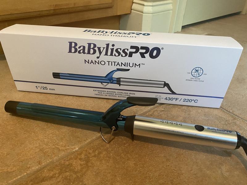 Nano Titanium 1 Extended Barrel Curling Iron BaBylissPRO