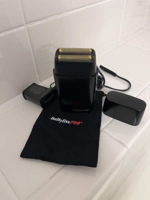 BaBylissPRO FOILFX02 Cordless Black Metal Double Foil Shaver BaBylissPRO FOILFX02 Cordless Black Metal Double Foil Shaver