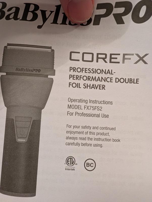 COREFX Double-Foil Shaver (FX75FS2) - BaBylissPRO