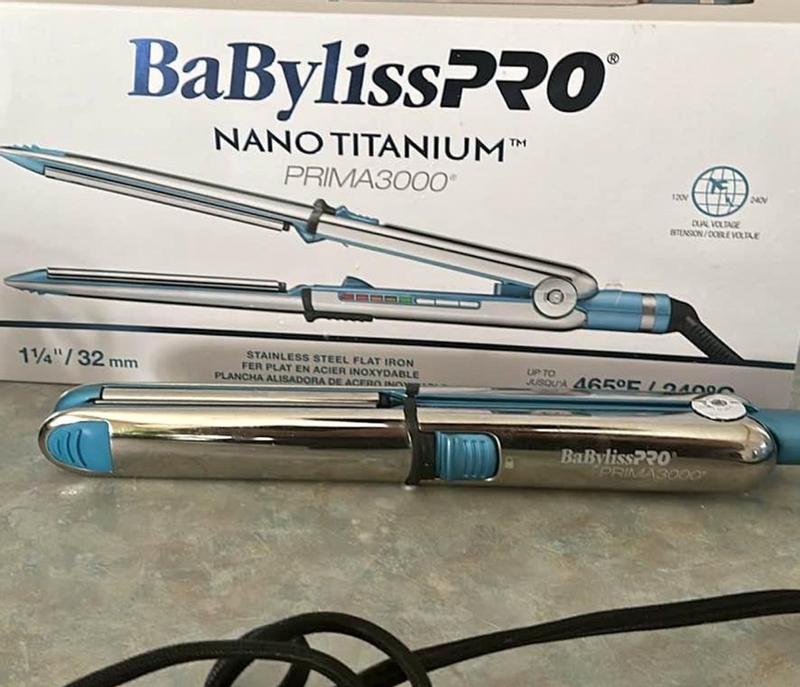 Nano Titanium Prima3000 1 Ionic Styling Iron BaBylissPRO