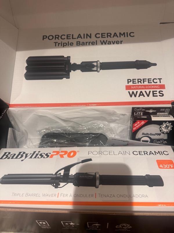 BaBylissPRO Porcelain Ceramic Triple Barrel Waver