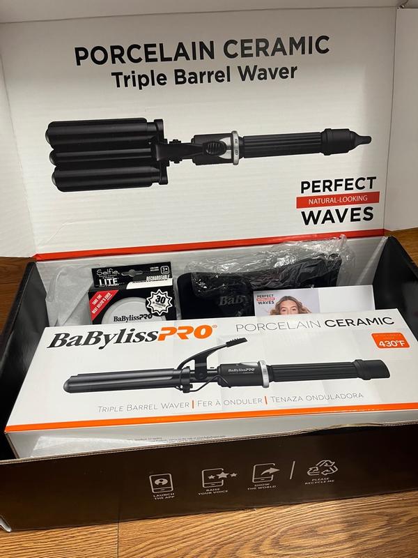 BaBylissPRO Porcelain Ceramic Triple Barrel Waver