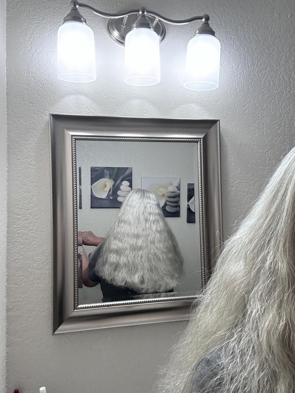 After brushing , super frizz!